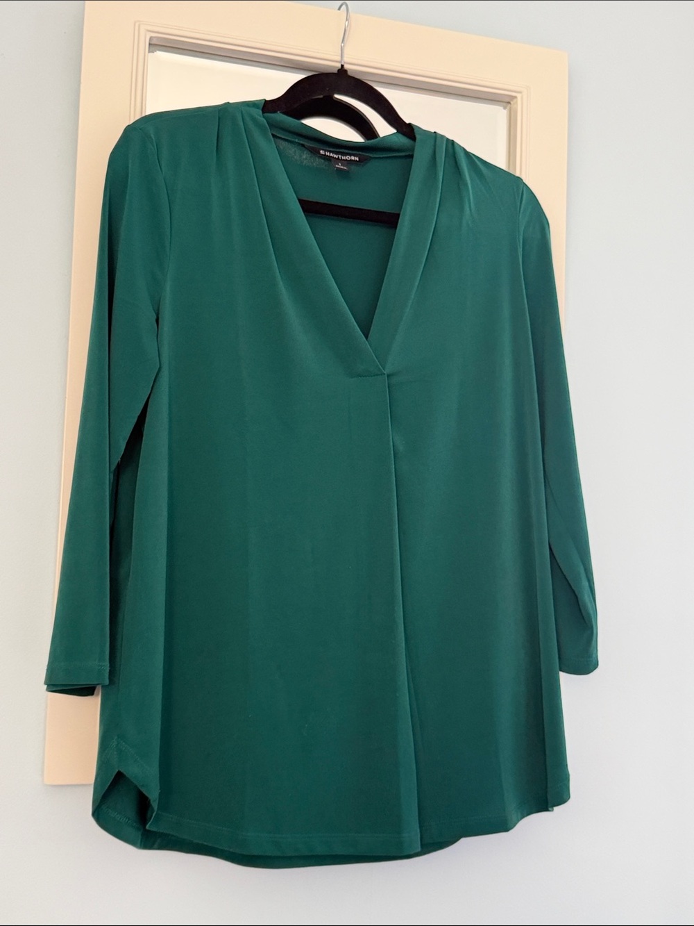 41 Hawthorn Teal V-Neck Dolman Sleeve Blouse